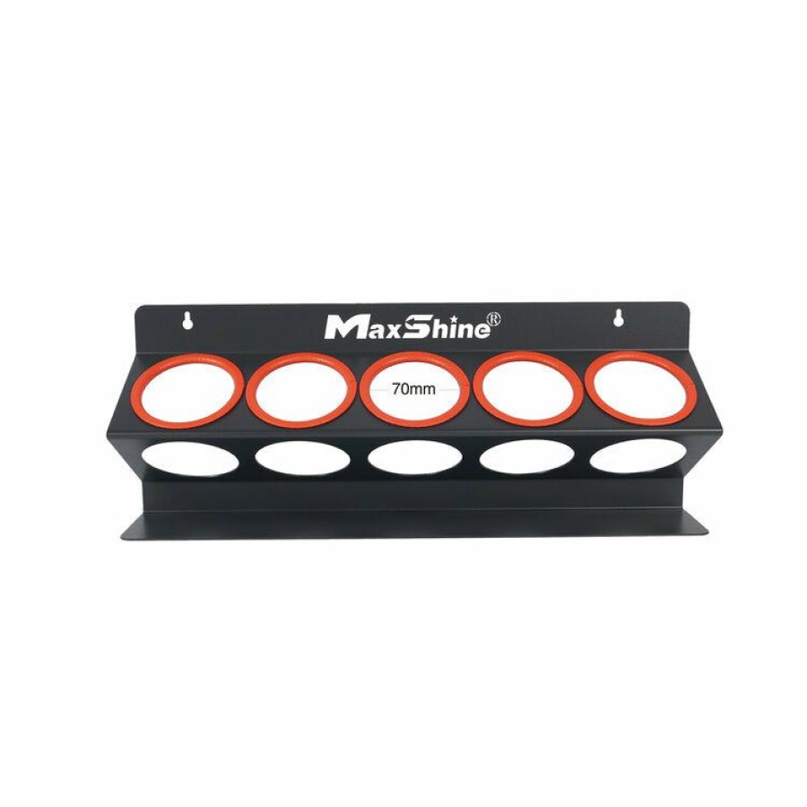 Accessories * | Maxshine Detailing Maxshine Spray Bottle And Compound Holder Wall Mounted 5 Holes-Red