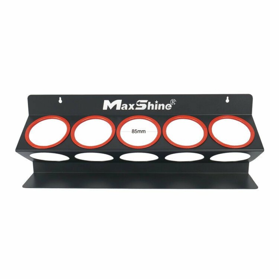 Accessories * | Maxshine Detailing Maxshine Spray Bottle And Compound Holder Wall Mounted 5 Holes-Red