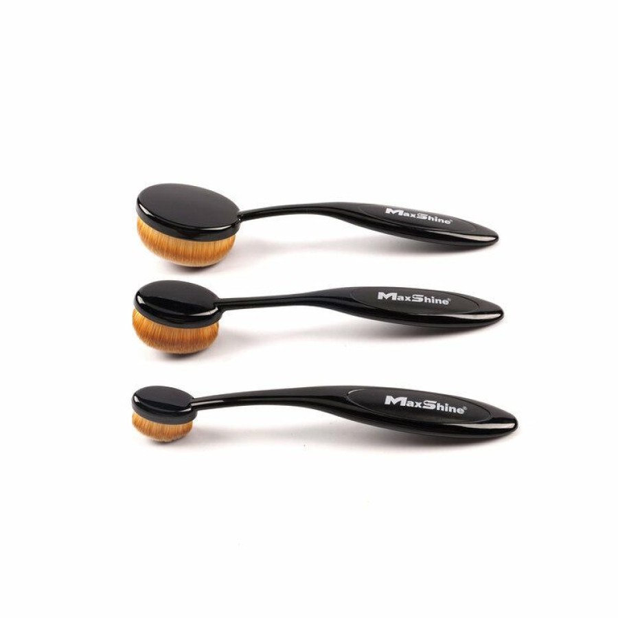 Brushes * | Maxshine Detailing Maxshine Rounded Brush Combo 3Pk