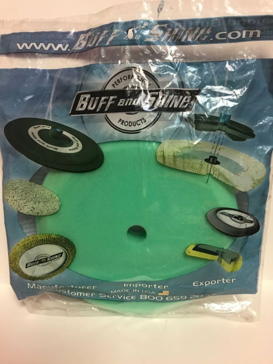 Buffing Pads * | Buff And Shine Buff & Shine Green Contour Pad 8"