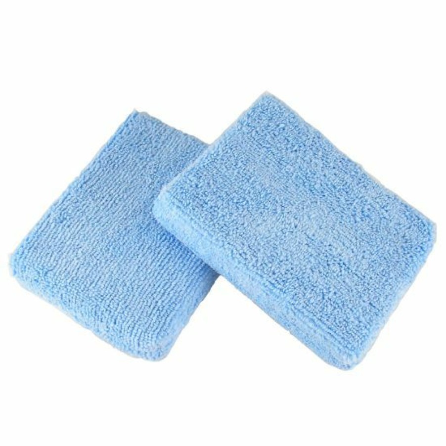 Accessories * | Hi-Tech Industries Blue Microfiber Wax Applicator