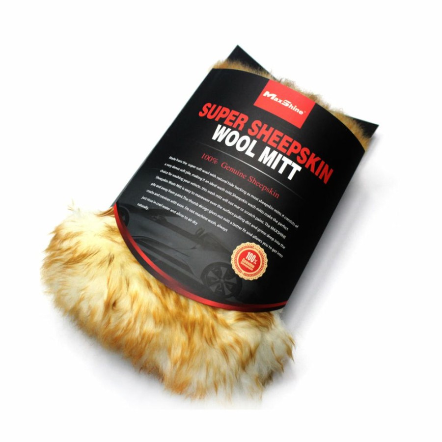 Accessories * | Maxshine Detailing Maxshine Sheepskin Wash Mitt