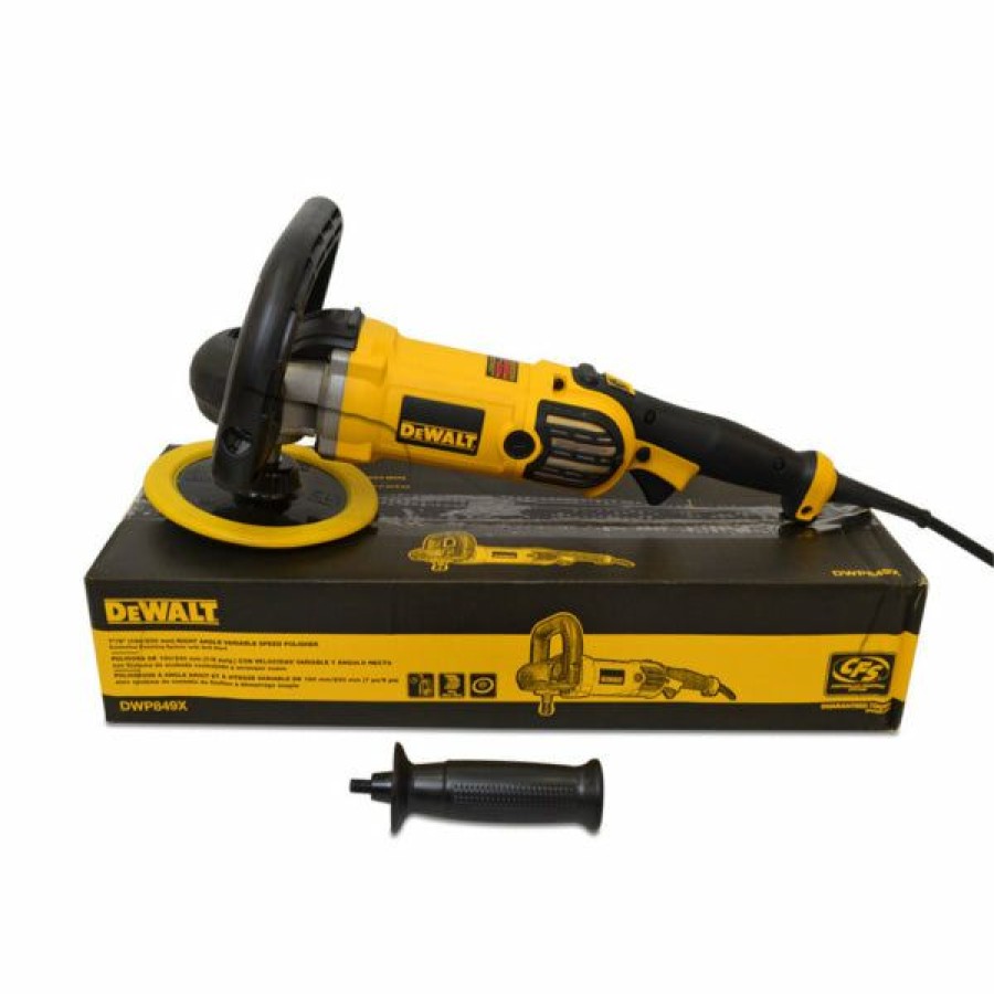 Polish & Glazes * | Finish Line Dewalt Deluxe Kit Buffer 7 V/S 600-3500 Rpm Right Angle Polisher