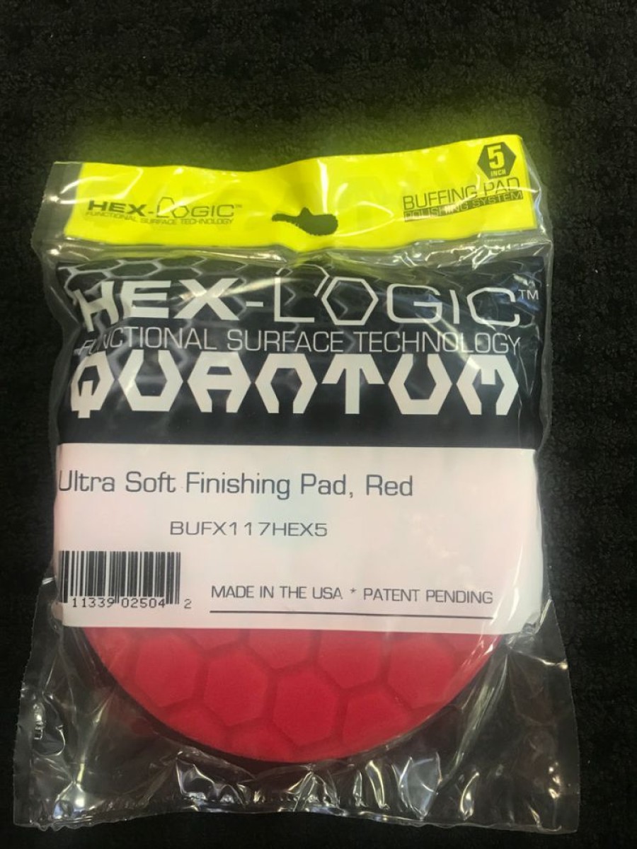 Buffing Pads * | Hex-Logic Ultra Soft, Finishing Pad, Red Last Chance