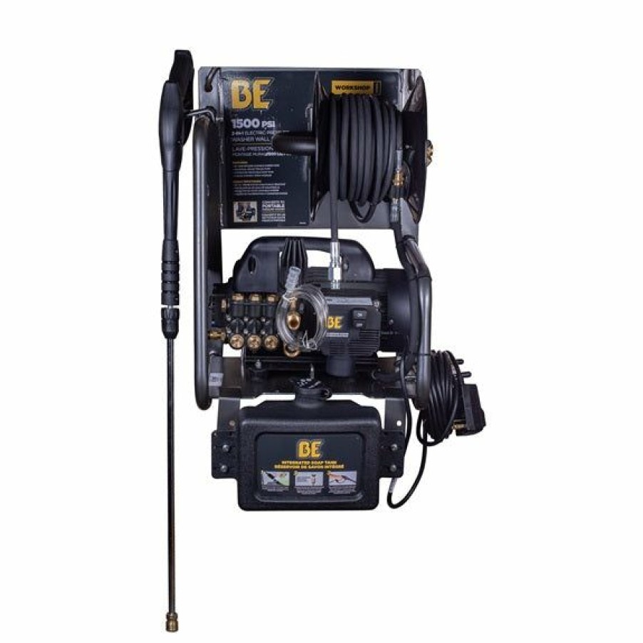 Accessories * | Be Power Equipment Be Wall Mount 1.5Hp 1500 Psi 2-In-1 Accessories