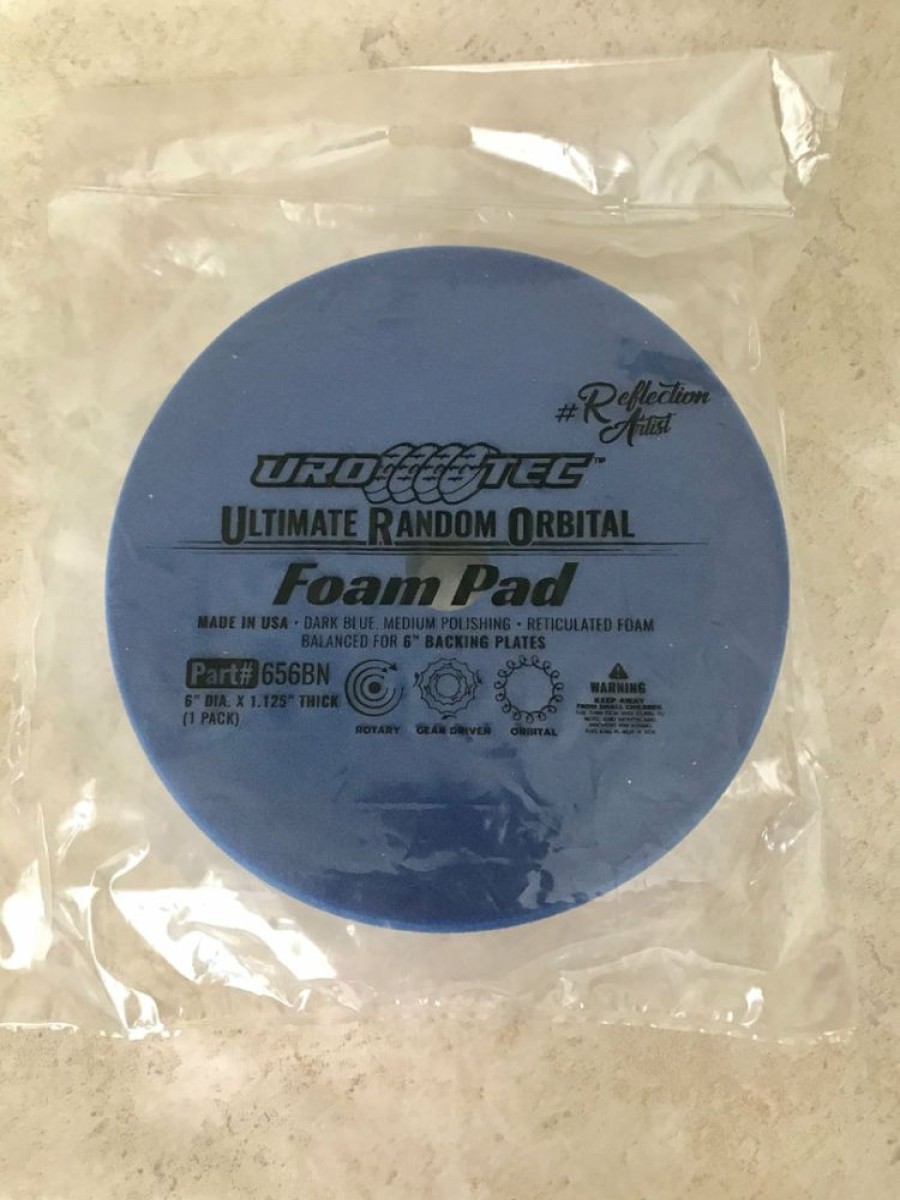 Polish & Glazes * | Buff And Shine Uro-Tec Dark Blue Medium Polishing Foam Pad