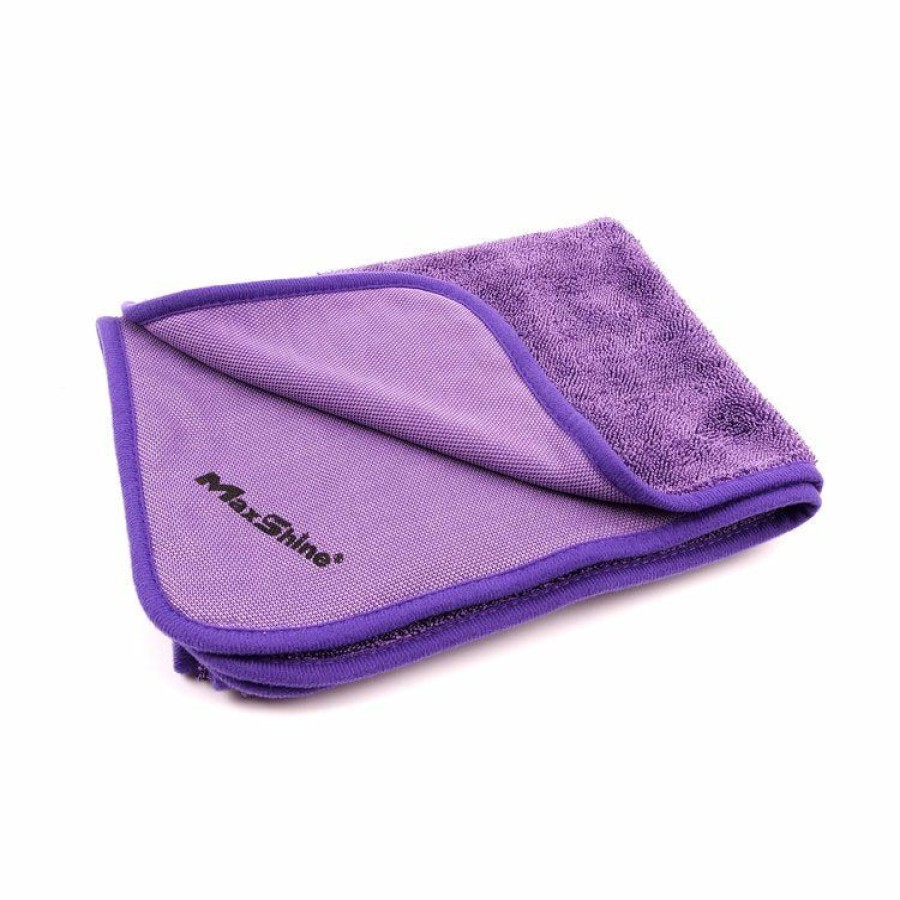 Towels & Microfibers * | Maxshine Detailing Maxshine 600Gsm Purple Single Twisted Loop Drying Towel