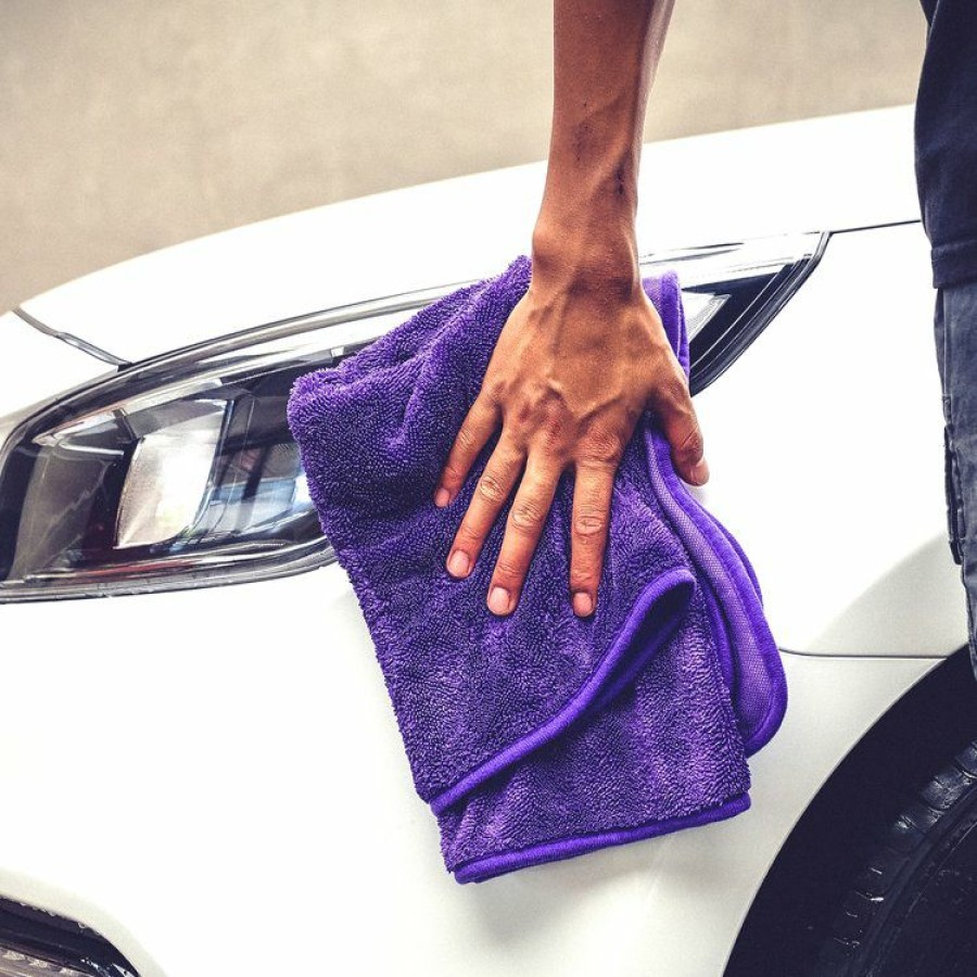 Towels & Microfibers * | Maxshine Detailing Maxshine 600Gsm Purple Single Twisted Loop Drying Towel